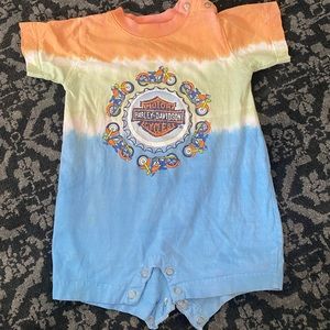 Vintage Harley Davidson baby romper